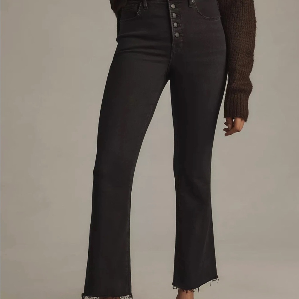 Good American Black Flare Jeans